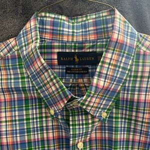 Ralph Lauren Men's Colorful Plaid Button-Down Shirt